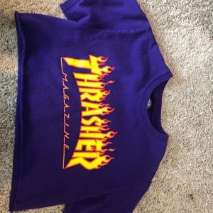 Purple thrasher shirt